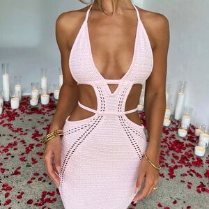 Babyboo Arabella Maxi Dress in Blush - S